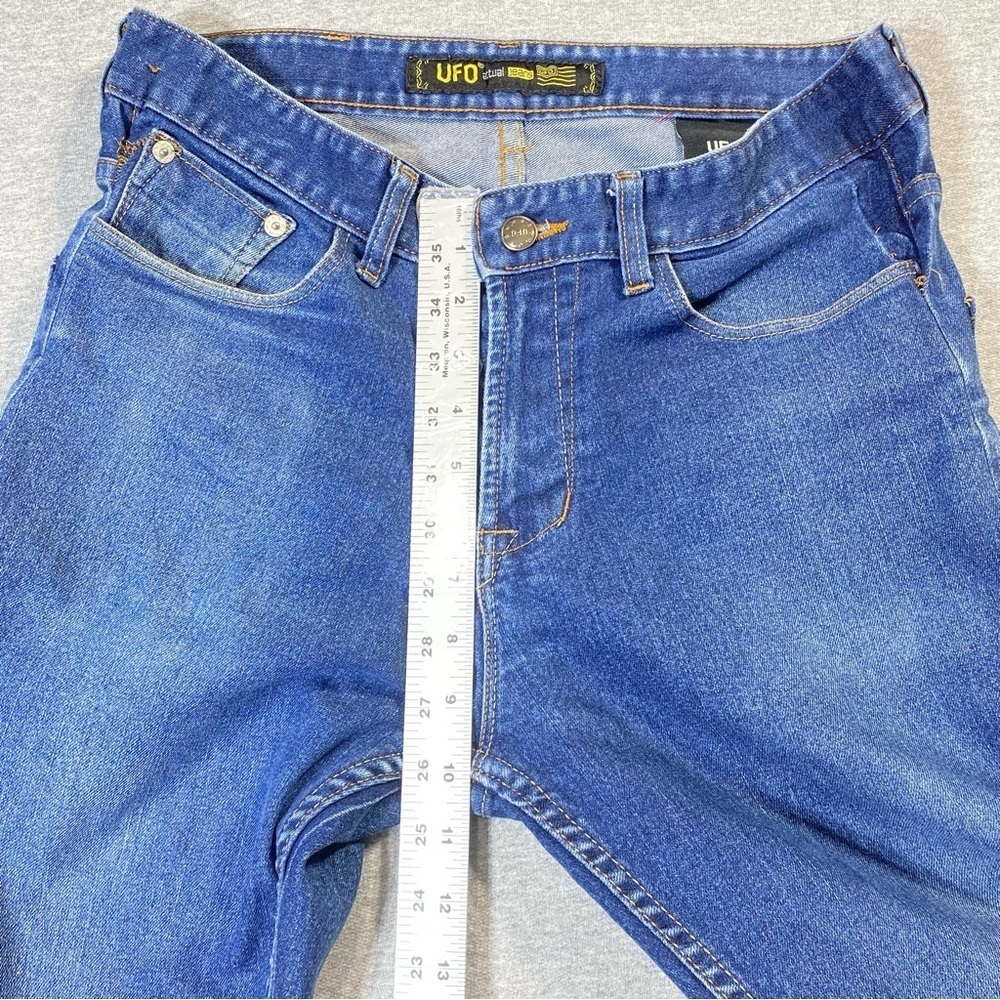 UFO Vintage Jeans Men's 30 Blue Straight Mid Rise 90's Skater Y2K Casual Denim - Picture 14 of 15